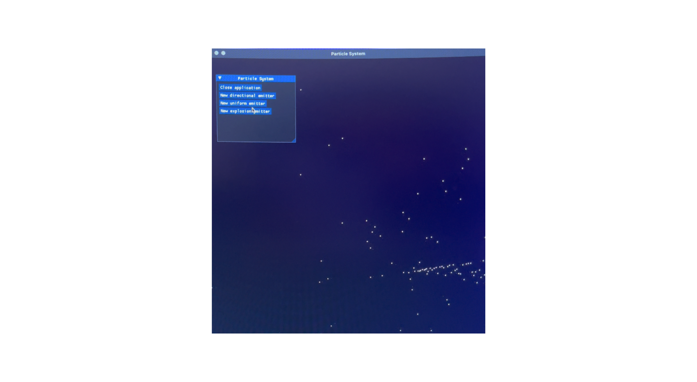 Particle system - C++